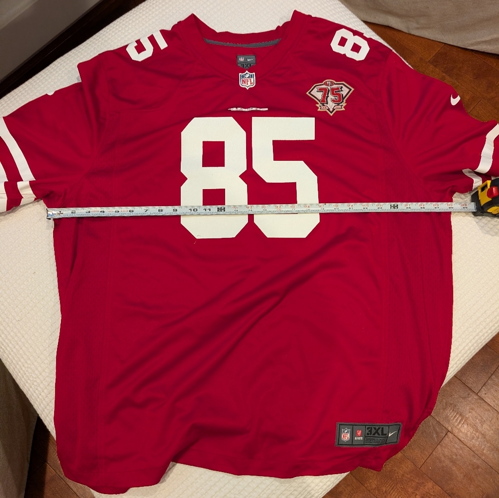 Nike NFL 49ers George Kittle Jersey – 3XL On Field 75th Anniversary - Picture 7 of 9